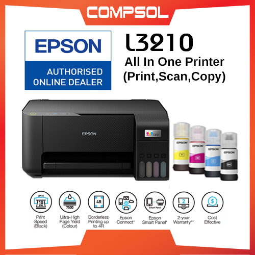 Epson EcoTank L3210 Replacement for L3110 All-in-One Ink Tank Printer ...