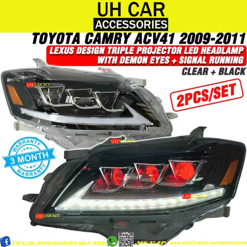 Toyota Camry ACV41 2009 2011 ( Lexus Design ) Triple Projector Led