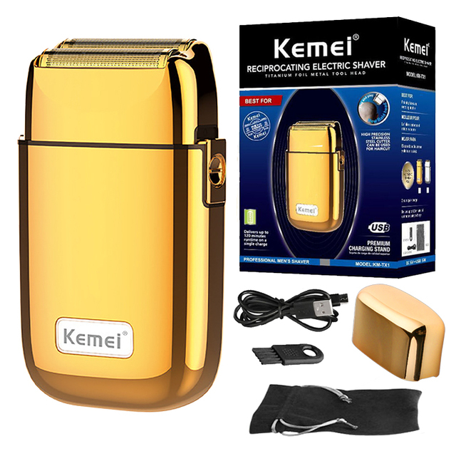 Kemei Foil Professional Electric Shaver for Men Razor with Bald Trimmer