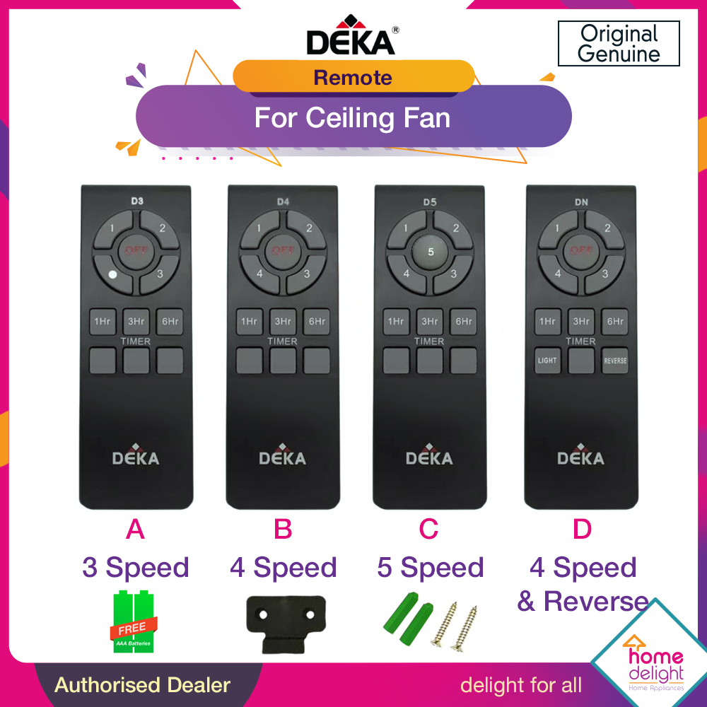 Deka Remote For Ceiling Fan K9/F5P/F54P/XR10/XR11/F5X/ | Shopee Malaysia