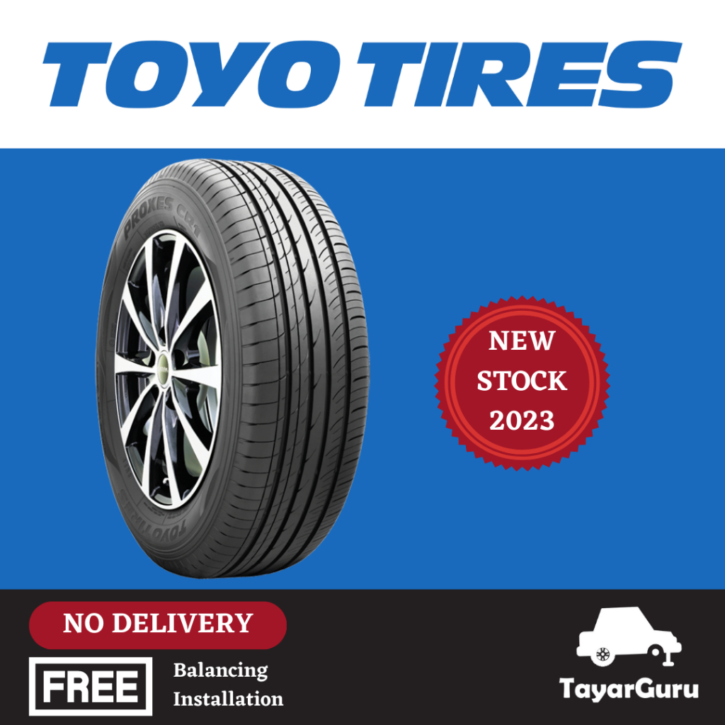 Toyo CR1 175/65R14 185/55R16 195/55R15 195/50R16 205/55R16 225/50R17 235/40R18 (Tayar Baru)