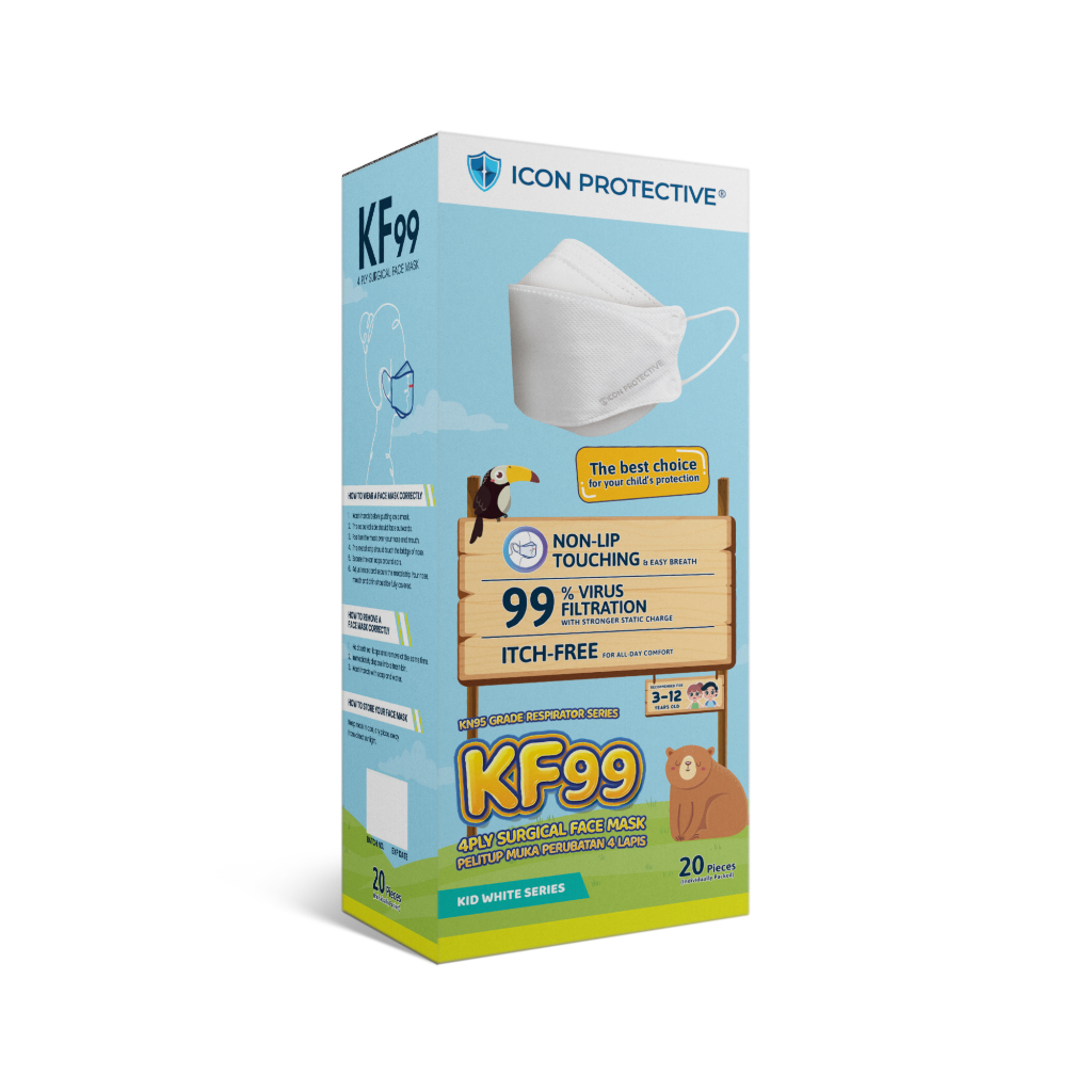 Icon Protective KF99 Kid Series - White ( 20pcs ) | Shopee Malaysia