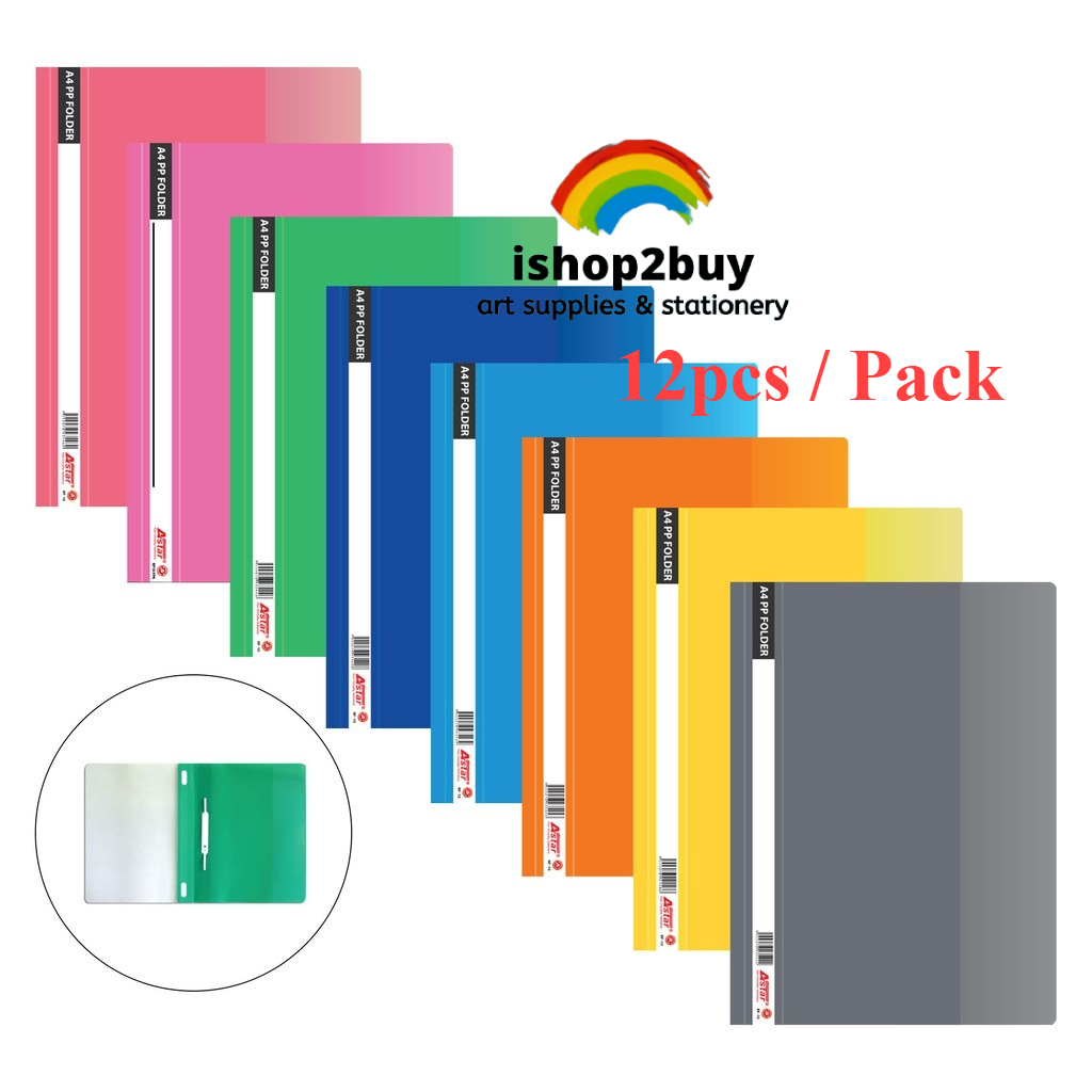 A4 PVC Management File 12pcs A4 Report File Transparent Cover | Shopee ...