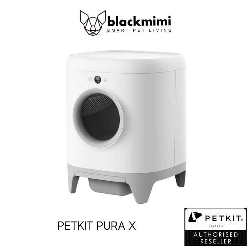 BlackMimi PETKIT Pura X SelfCleaning Cat Litter Box xSecure/Odor