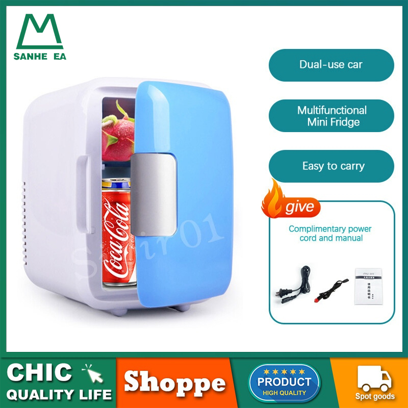 SANHE mini Refrigerator 4L Portable Car Refrigerator peti sejuk mini