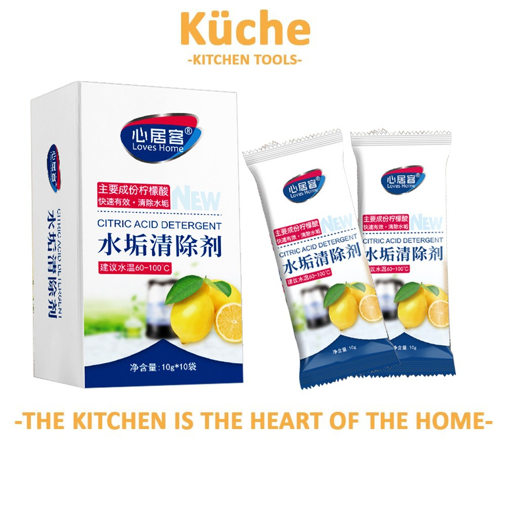 KUCHE Citric Acid Detergent Teapot Kettle Stain Scale Removal Cleaning