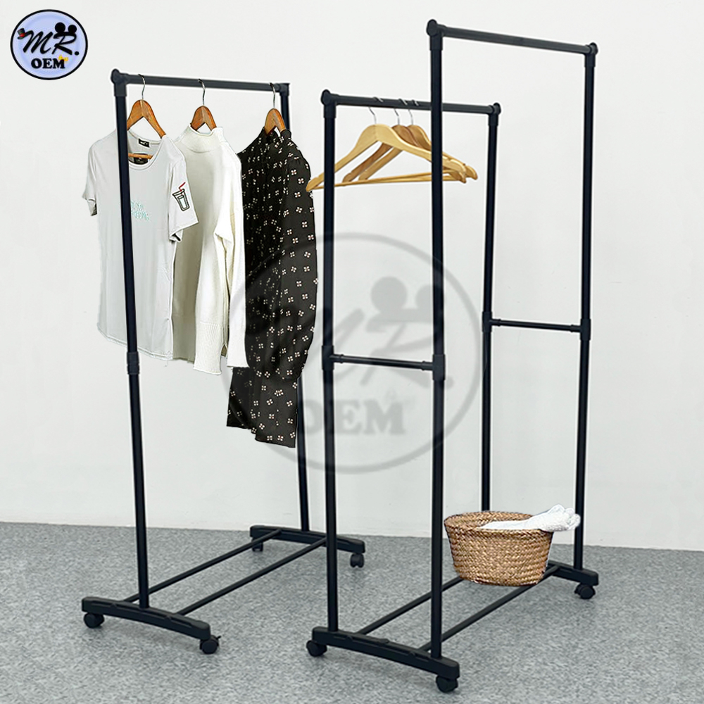 MR OEM Simple Garment Rack Cloth Hanger and Shoe Rack Slipper Holder ...