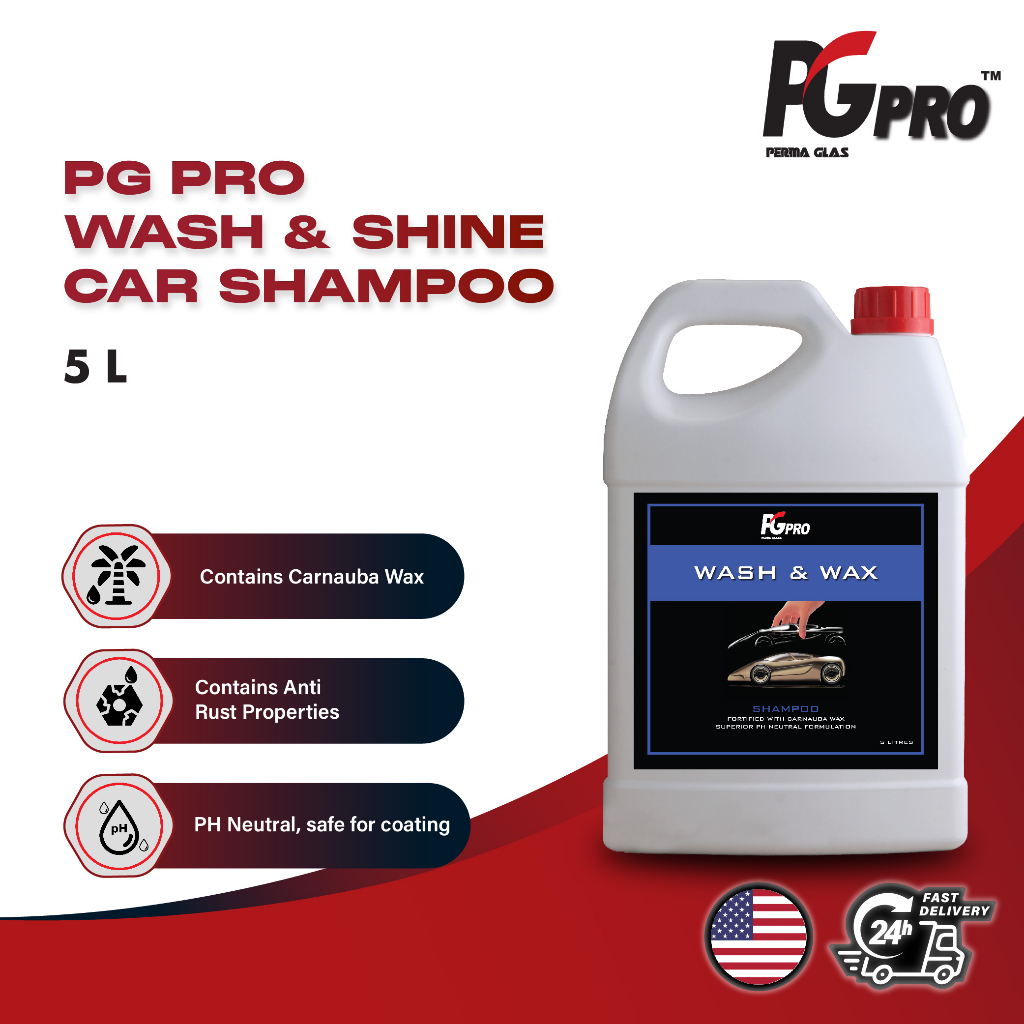 PG Pro Wash & Shine Car Shampoo (5L) Kilang/Direct Manufacture/ Bulk ...