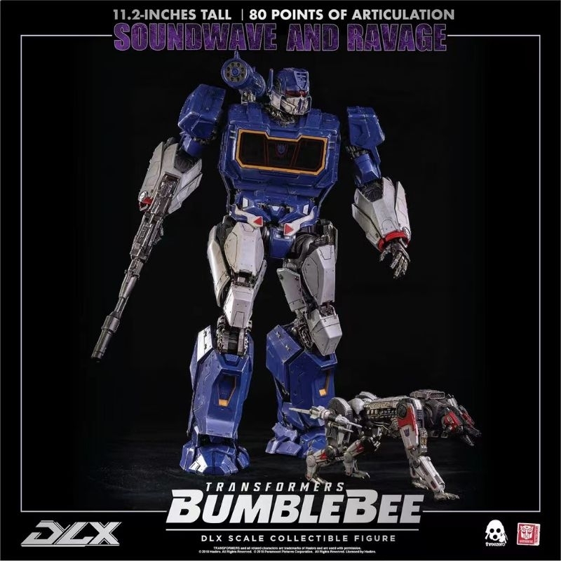 Threezero DLX Soundwave and Ravage -Transformers Bublebee (DLX Scale ...