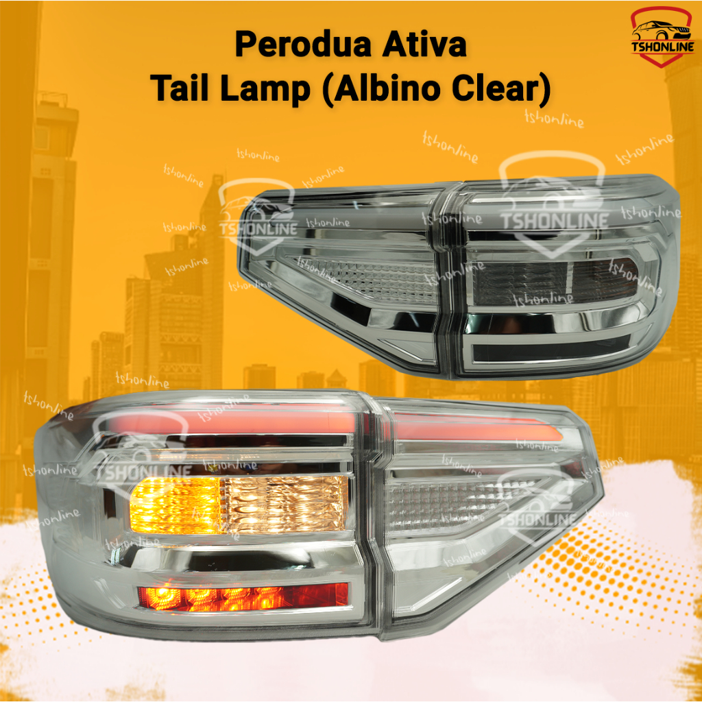 Perodua Ativa Tail Lamp with Running Light 2021-2023 (Albino Clear) V2C ...