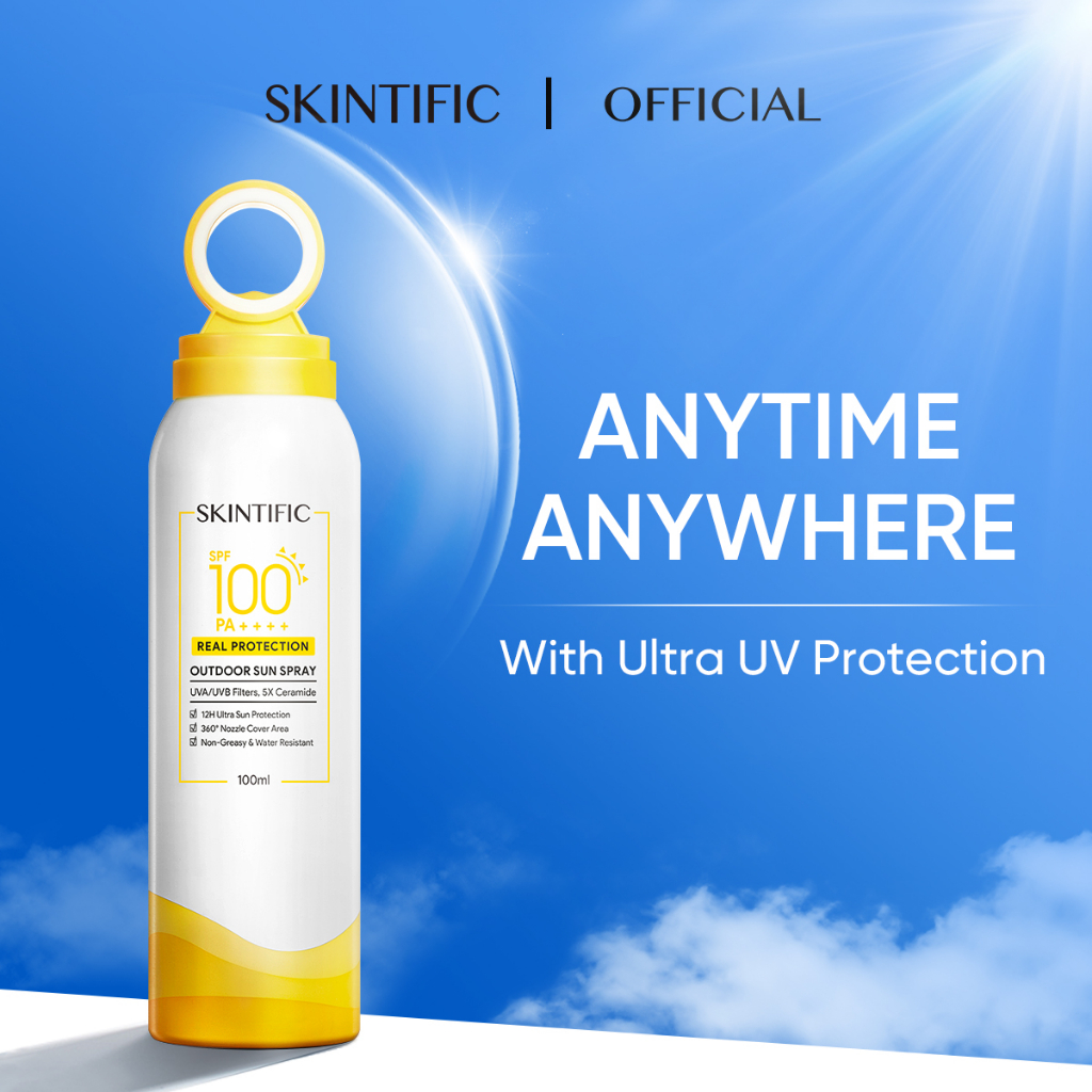 SKINTIFIC Outdoor Sun Spray Sunscreen Mist SPF100 PA++++ UVA/UAB ...