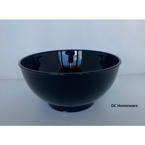 ~ 6Pcs Black Bowl ~ 6.5" Round Bowl Plastic Multipupose Plastic Bowl