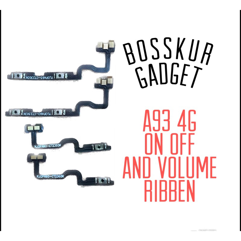Compatible For OPPO A93 4g / Reno 5f POWER ON OFF VOLUME RIBBEN SIDE ...
