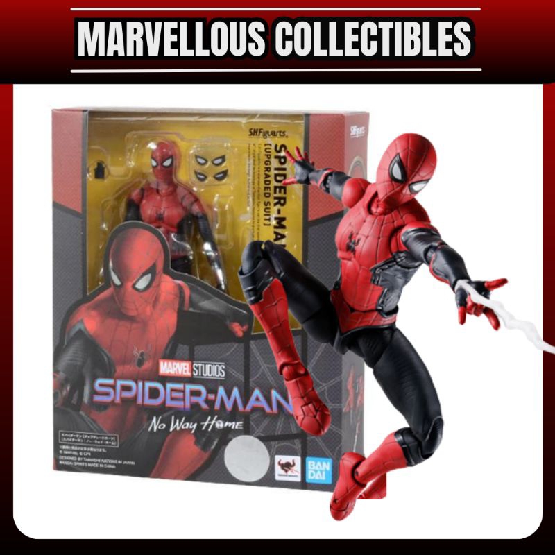 SHF No Way Home Spiderman Upgraded Suit Marvel Avenger Hobby ...