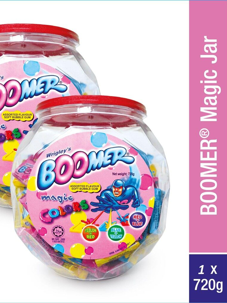 Wrigley's Boomer Chewing Gum Soft Bubble Gum 150pcs Oldtime Sweet Candy ...