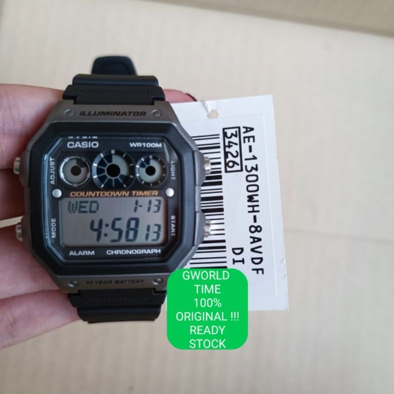 Casio Original Ae 1300wh 8a Ae 1300wh 8avdf Ae 1300wh Ae1300wh Shopee