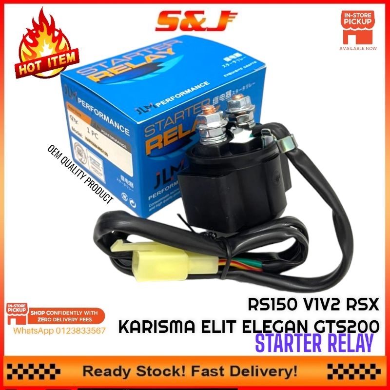 JLM RS150 RSX KARISMA ELIT 125 ELIT 150 ELEGAN GTS200 MR2 MR3 STARTER ...