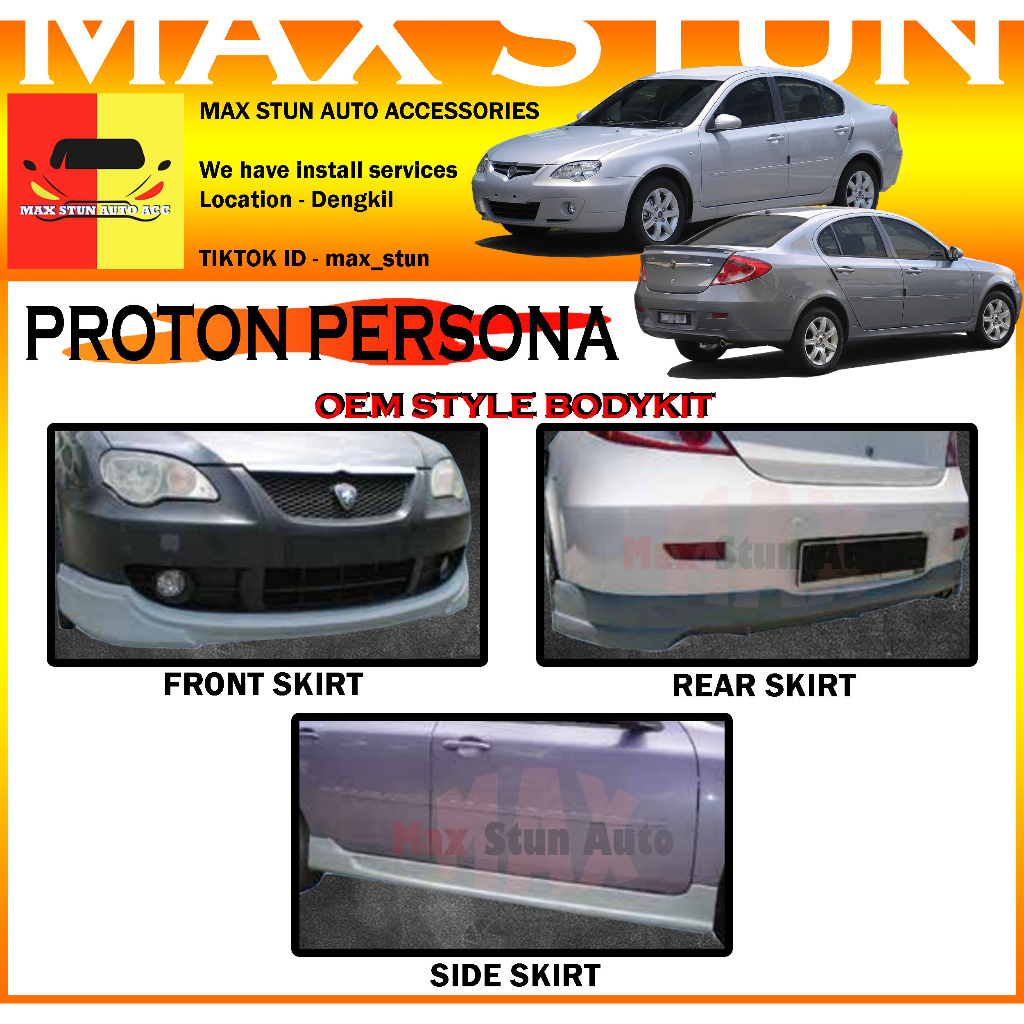 PROTON PERSONA FACELIFT OEM BODYKIT BUMPER SKIRT LIP OE FRONT SKIRT ...