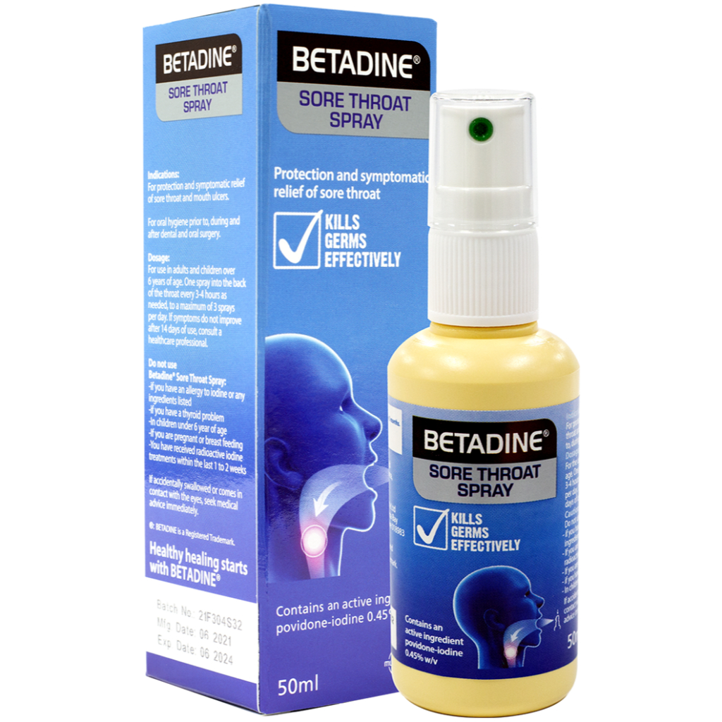 BETADINE THROAT SPRAY 50ML (SEMBURAN TEKAK) Shopee Malaysia