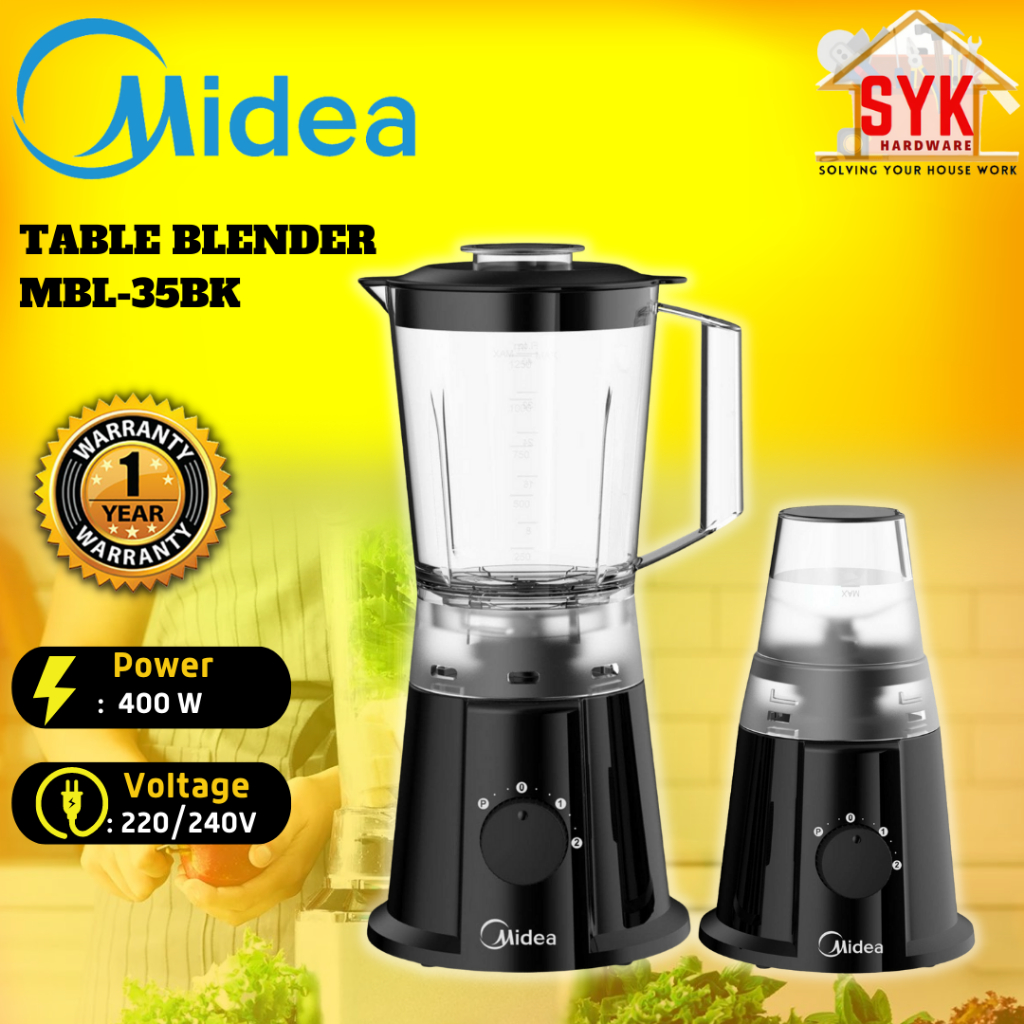 SYK Midea MBL-35K Table Blender Set Multifunction Smoothie Fruit Juicer ...