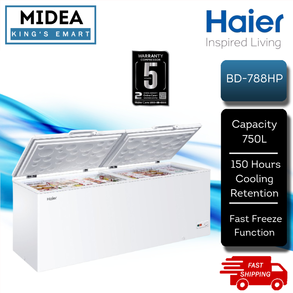 Haier 750L Dual Function Convertible Chest Freezer Fridge BD788HP