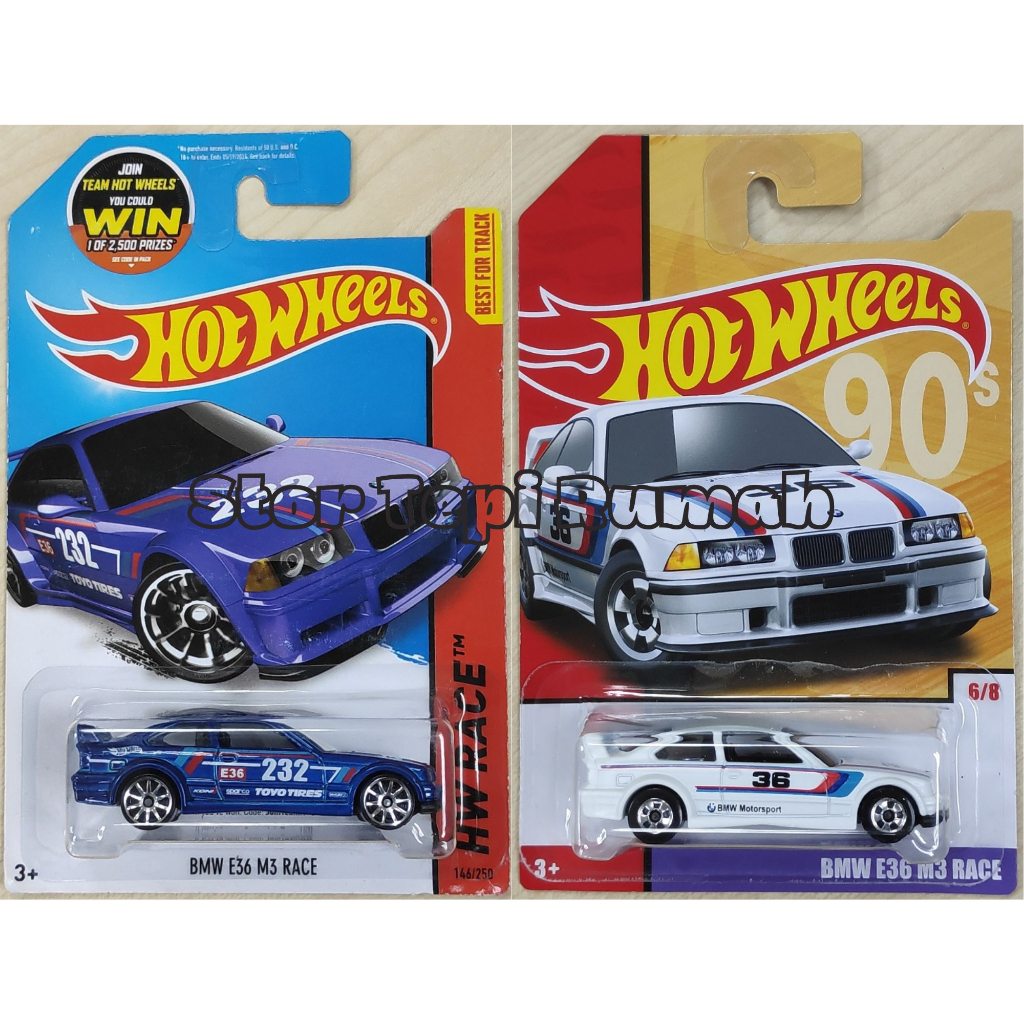 Hot Wheels BMW E36 M3 Race 146/250, Blue