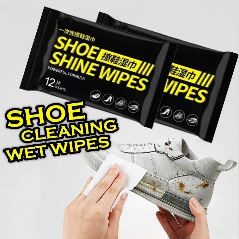 80Pc Disposable Shoes Cleaning Wet Wipes Shoes Cream Sneakers Cleaning