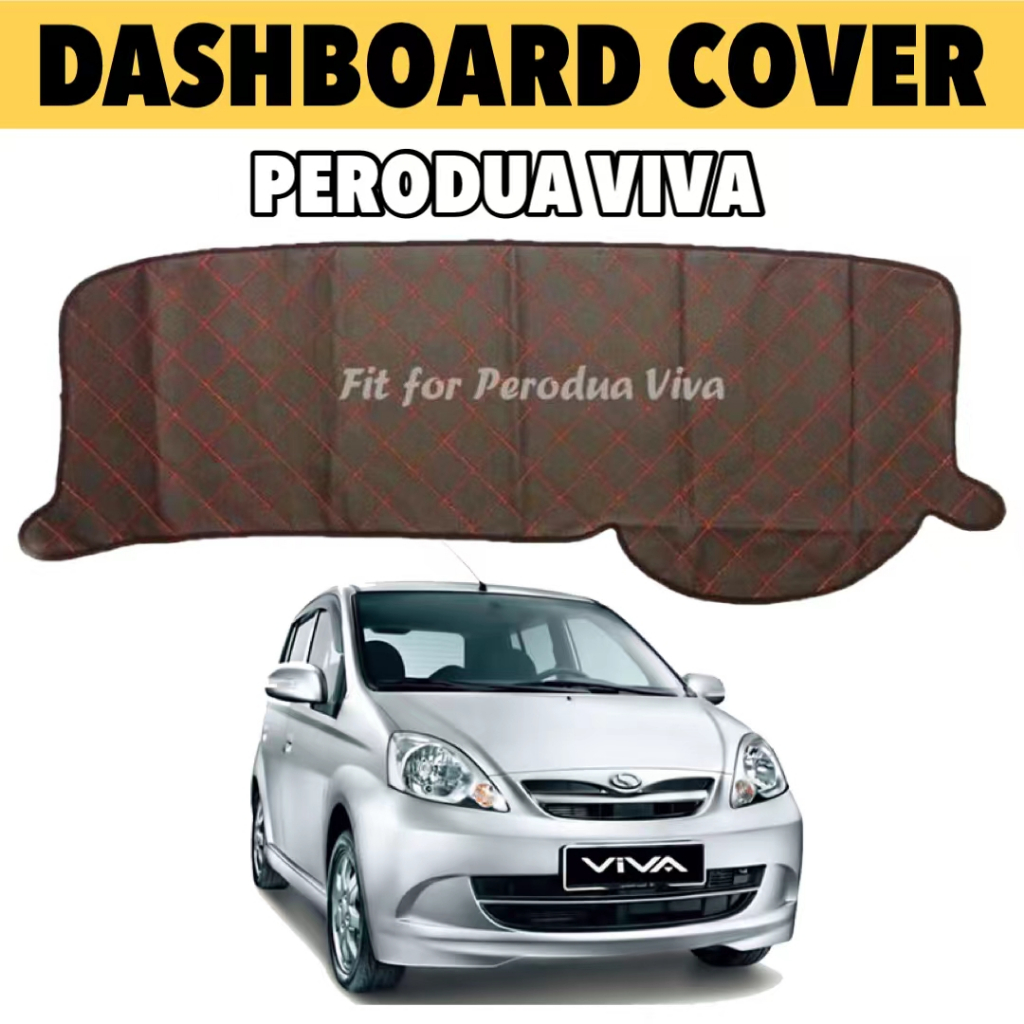 Perodua Viva Dashboard Cover Anti Slip Mat DAD Leather Car Dashboard