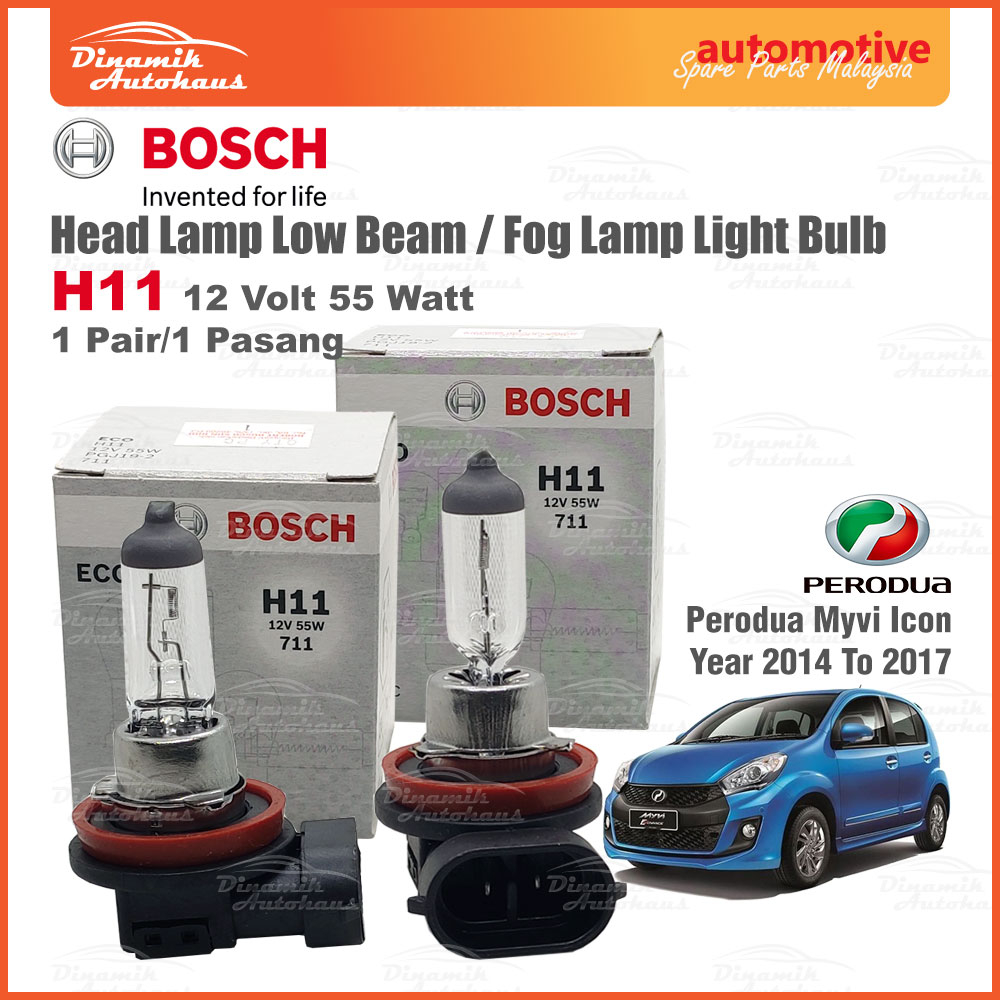 Perodua Myvi Icon Year 2015 To 2017 Head Lamp Low Beam / Fog Lamp
