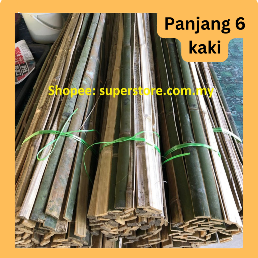 Bamboo stick 6 kaki/buluh pancang/bamboo/bamboo stick/plant support