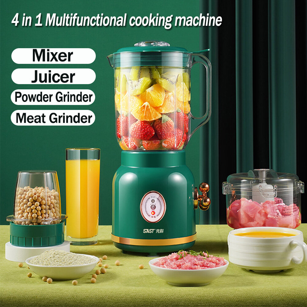 BioloMix 3-in-1 Multifunctional Food Processor 700W Portable Juicer Blender  Personal Smoothie Mixer Food Chopper and Dry Grinder