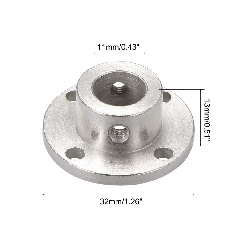 4-Piece Rigid Flange Coupling Set - Motor Guide Shaft Coupler For 3/4/5/6/7/8/10/11/12mm Sizes - Foto 10