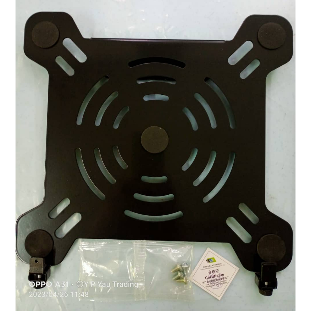 KLC- H2 Solid Steel Laptop Computer Tray With Vesa Holes Monitor Stand ...