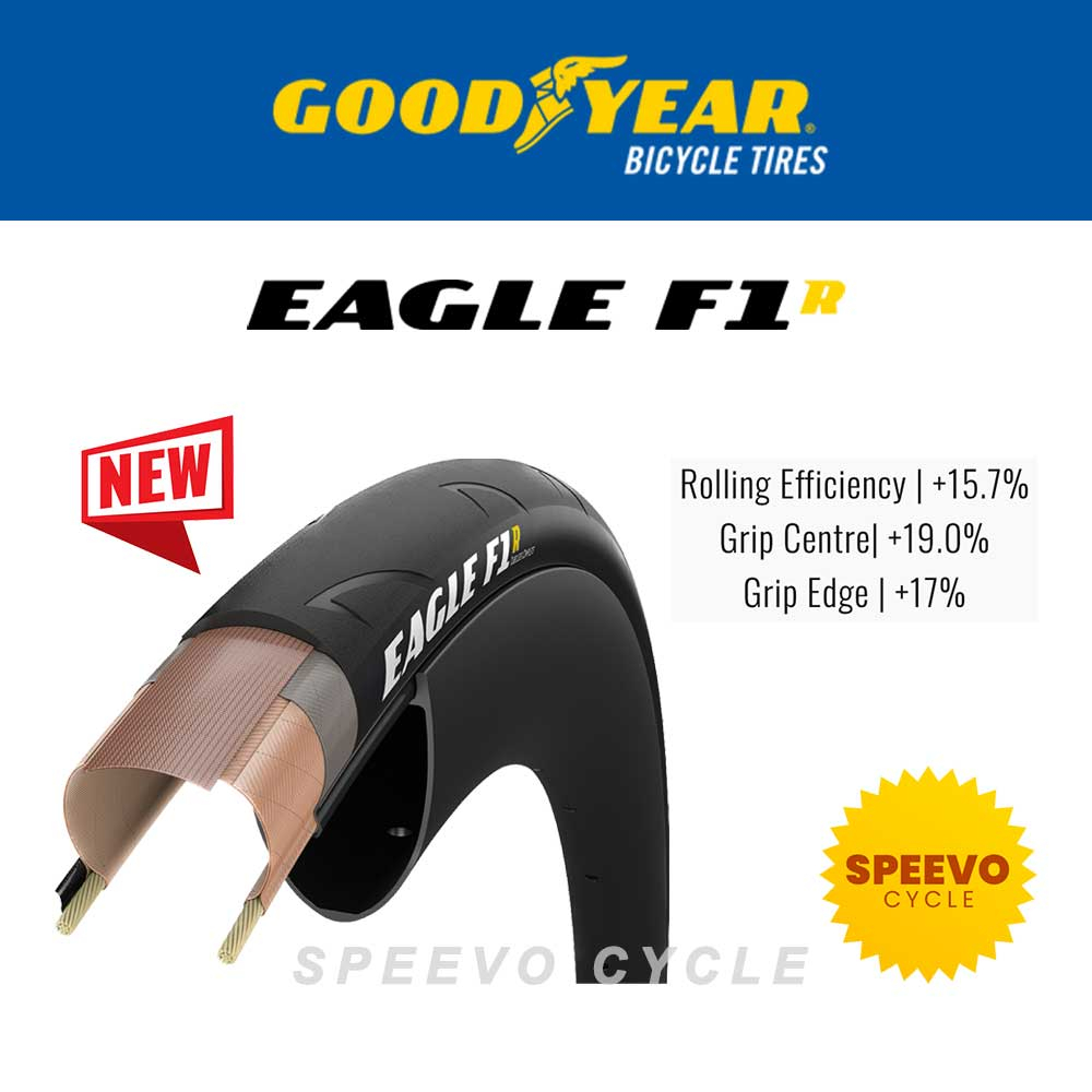GOODYEAR EAGLE F1 R BICYCLE ROAD TIRE 700 23C 25C 28C 30C TUBE