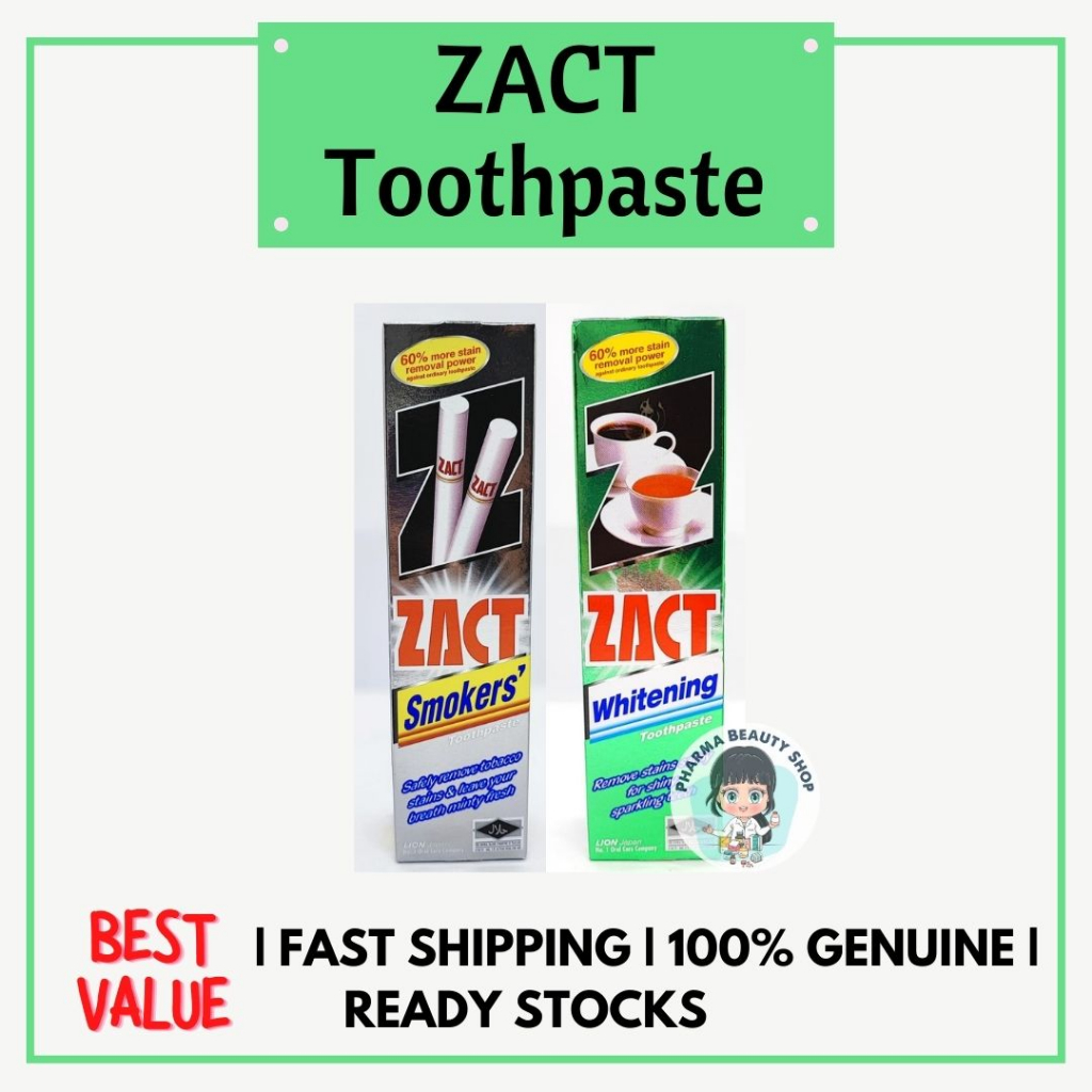 Zact Toothpaste 150g (Smokers'/ Whitening) | Shopee Malaysia