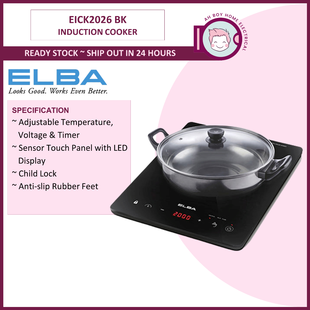 Elba Induction Cooker - EIC-K2026(BK) | Shopee Malaysia