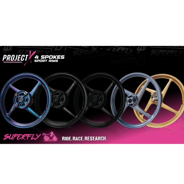 SUPERFLY RS150 1.60/185-17 4 LEG PROJECT X SPORT RIM (YEAR 2023 ...