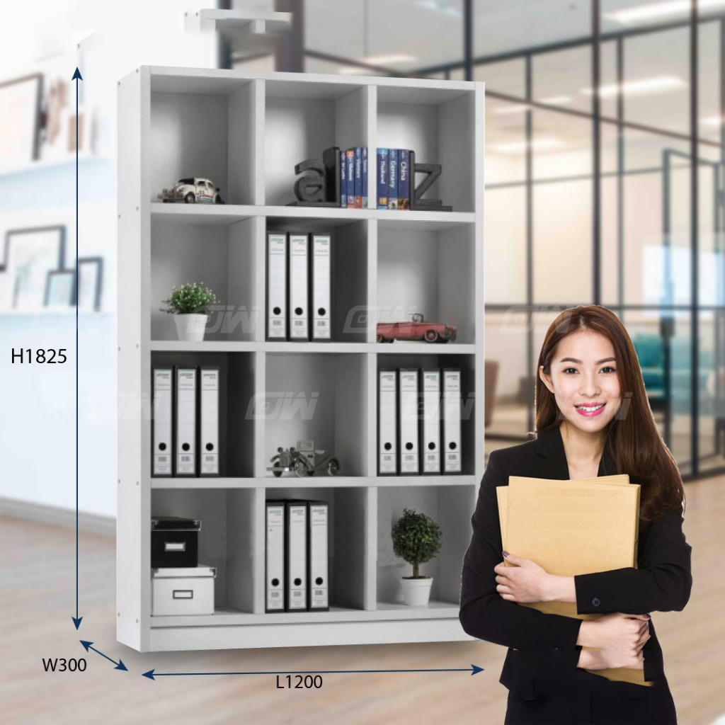 12Box Compartment Book Shelf / File / Storage / Filing