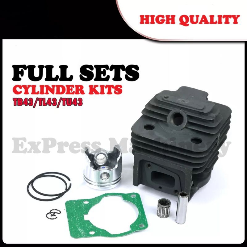 HEAVY DUTY BLACK CYLINDER KIT FOR TB43/TU43/TL43/BG430 MESIN RUMPUT ...