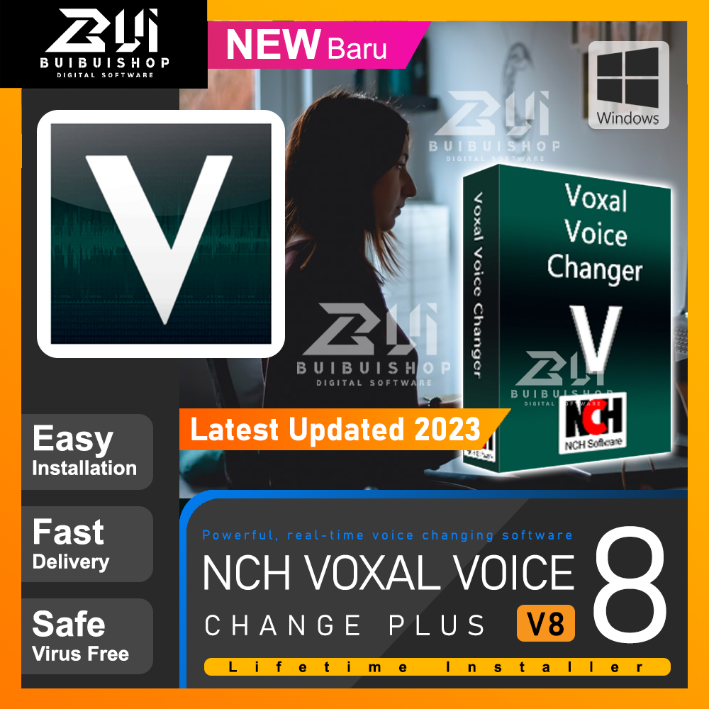 NCH Voxal Voice Changer Plus 8 l Register Key l Lifetime l Windows Shopee Malaysia