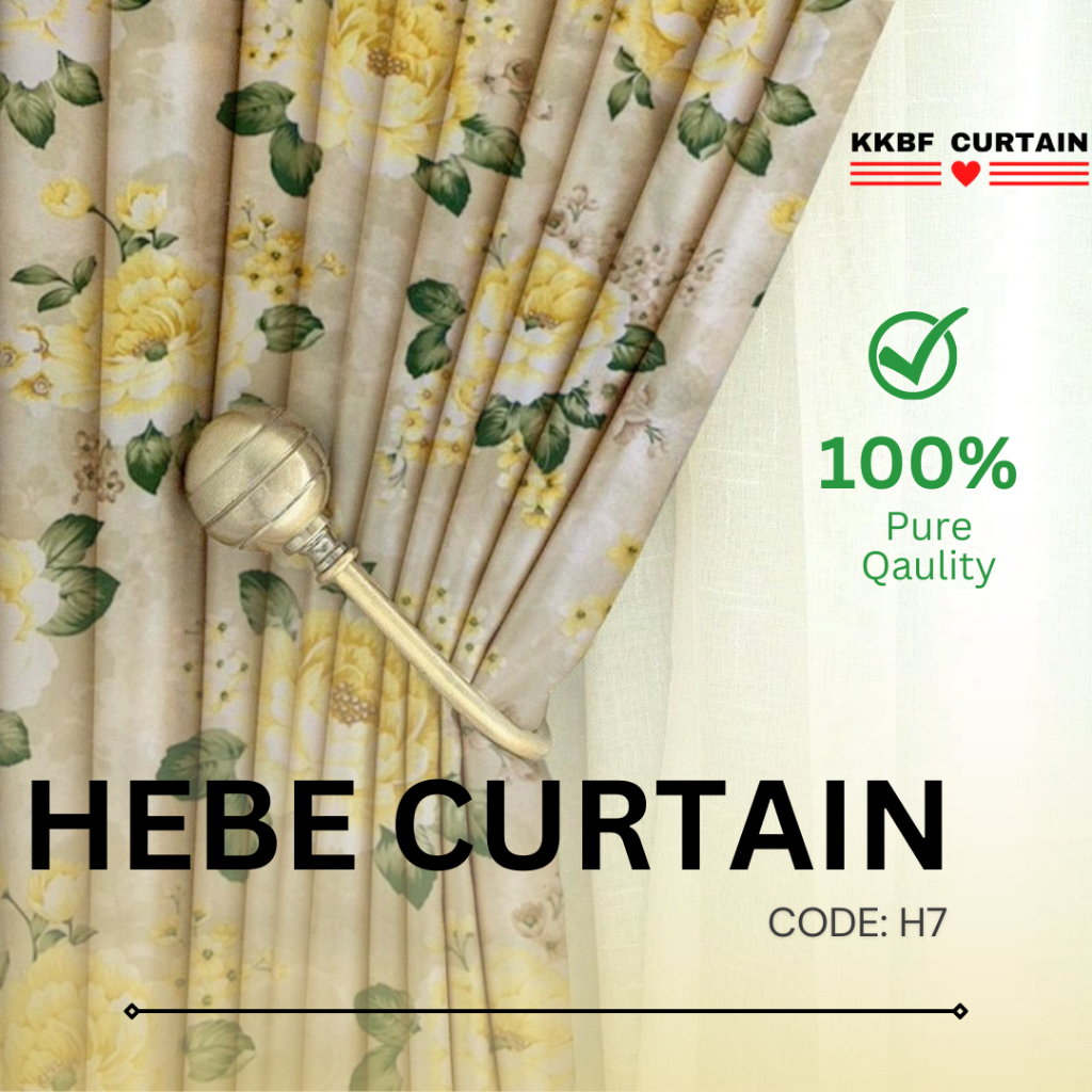 Hebe Curtain (HOOK) Langsir Bercorak Bunga (15 Corak)/Langsir Tingkap ...