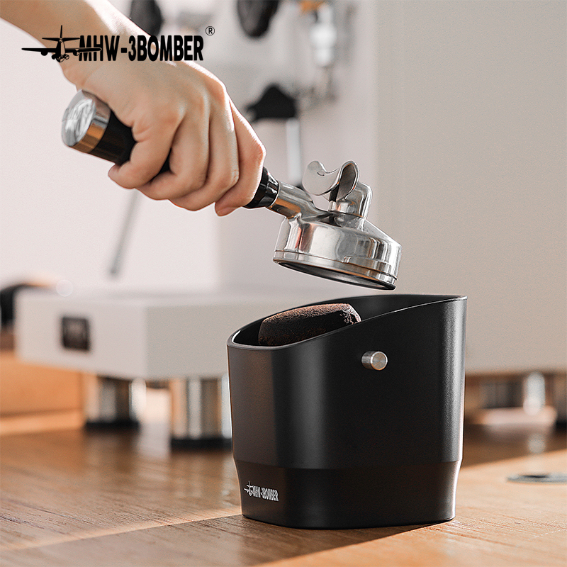 MHW-3BOMBER Espresso Knock Box Dismountable Knock Bar and Non-Slip Base ...