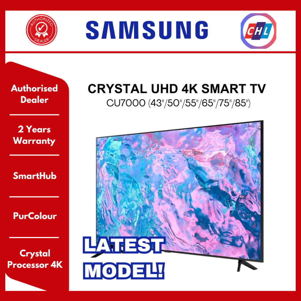 SAMSUNG CRYSTAL UHD 4K SMART TV CU7000 (65"/75"/85") [READY STOCK]-2 ...