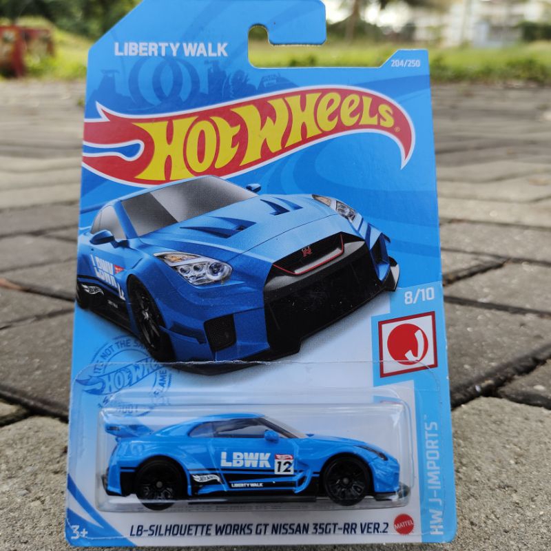 Hot Wheels LBWK Nissan GT-R R35 Blue | Shopee Malaysia