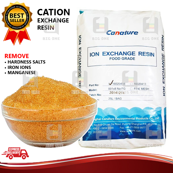 (1 LITER) CANATURE 001X8FG NA FG CATION-EXCHANGE RESIN SOFTENER FOR ...