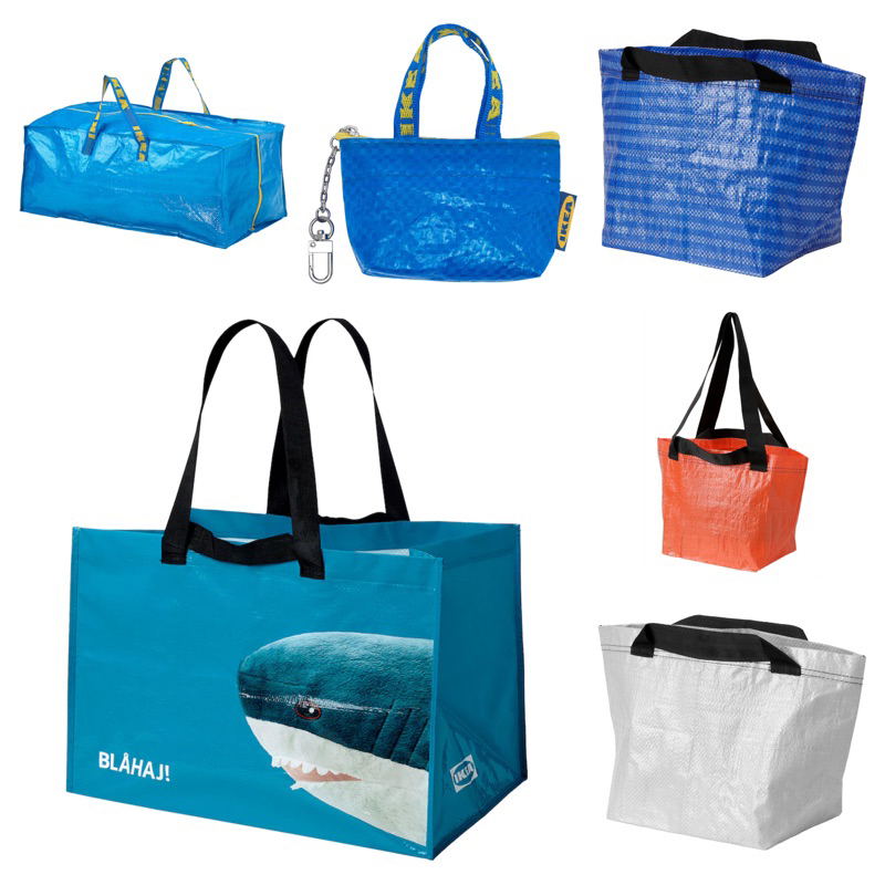 RUMPLING Carrier bag, large, blue/shark 71 L from IKEA | Shopee Malaysia