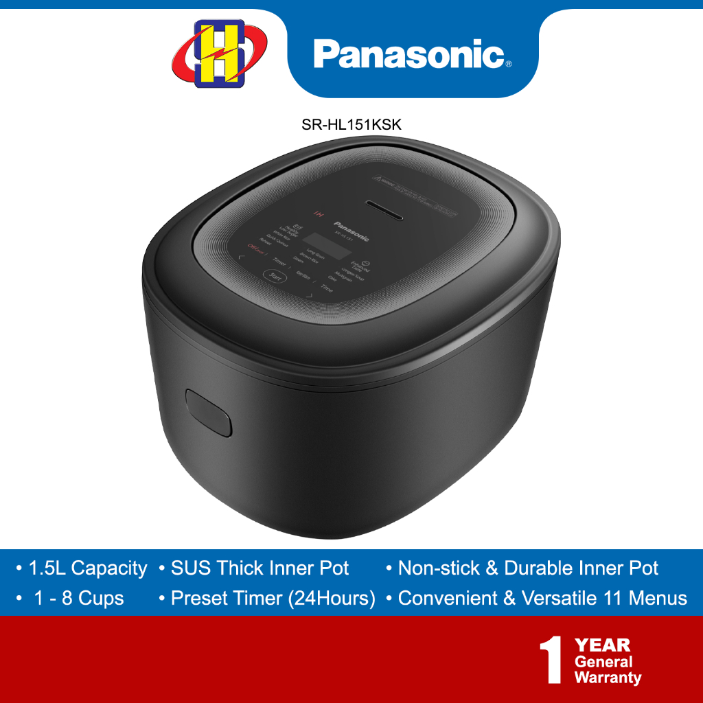 Panasonic Rice Cooker (1.5L/1200W) 11 Auto Menus Low Sugar Induction