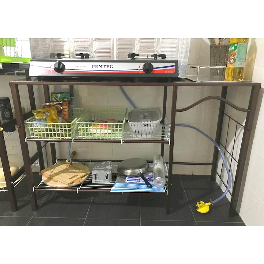 3V Powder Coating Kitchen Stove Rack | Cooking Table | Dish Rack ...
