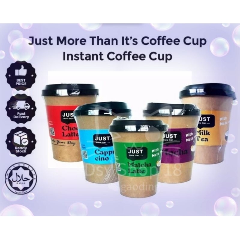 JUST More Than It's Instant Coffee Cup Assorted Flavour Shopee Malaysia