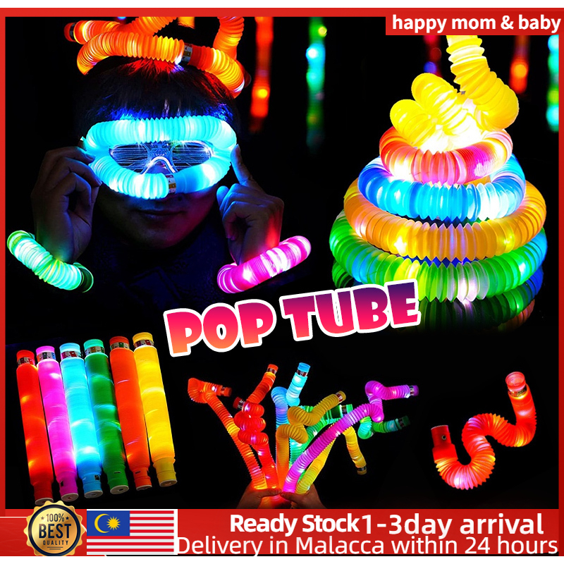 DIY Tool kids funny toy New Pop Light Tubes Sensory Fidget Toy Flash ...